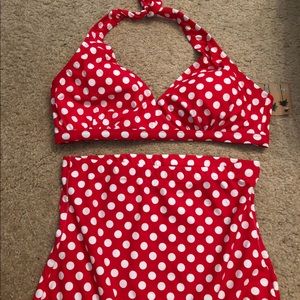 Size 14 Minnie Mouse inspired High waisted bikini